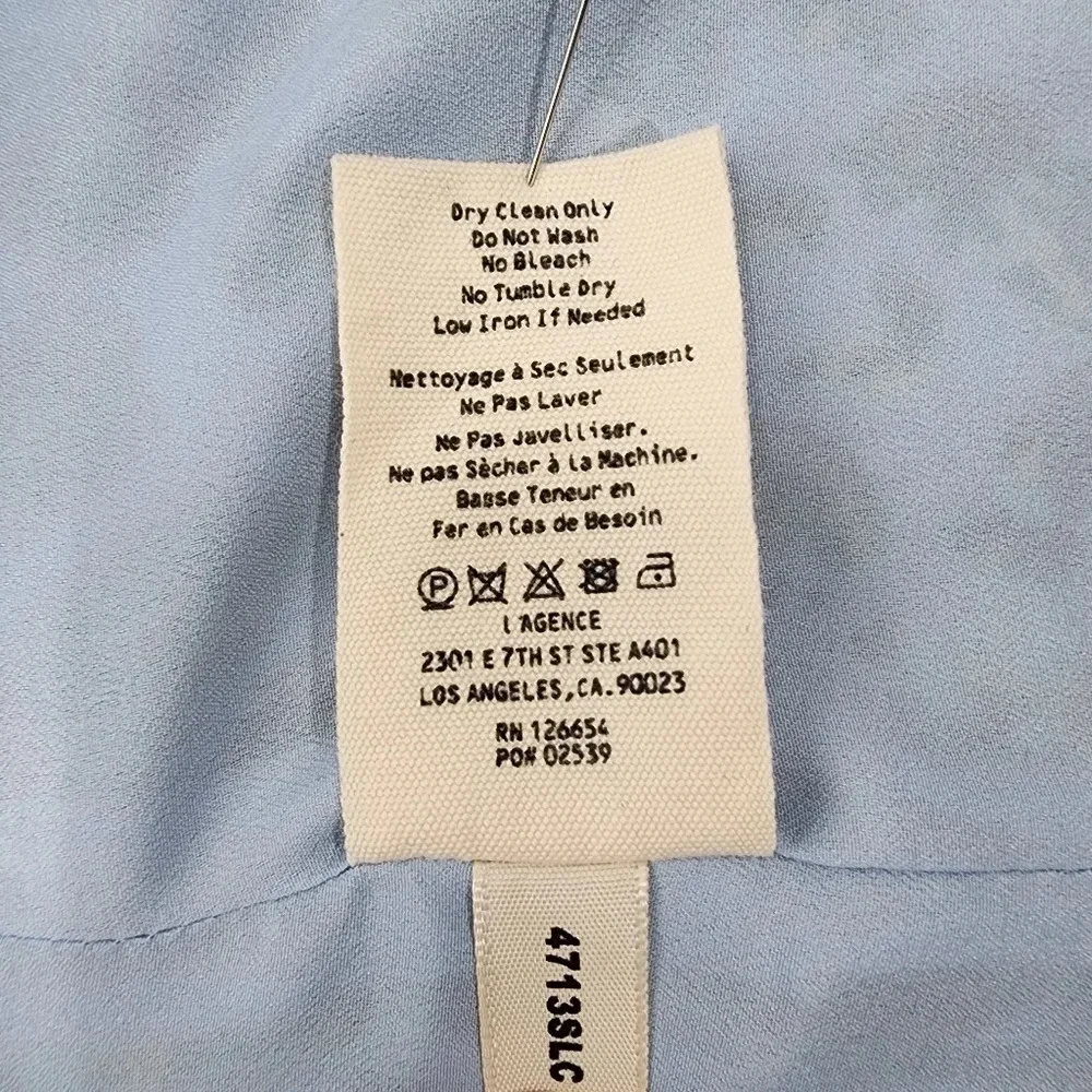 L'agence Silk Vneck Animal Print Tank Top - Picture 5 of 7